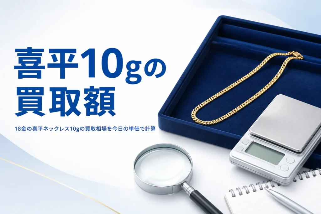 18金の喜平ネックレス10gの買取相場のアイキャッチ