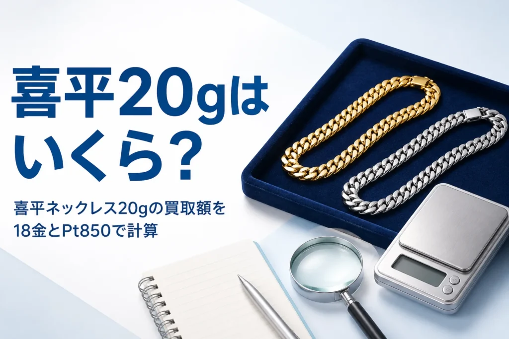 喜平ネックレス20gの買取額のアイキャッチ