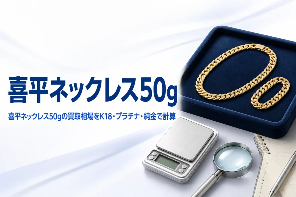 喜平ネックレス50gの買取相場のアイキャッチ