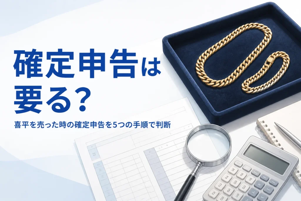 喜平を売った時の確定申告のアイキャッチ