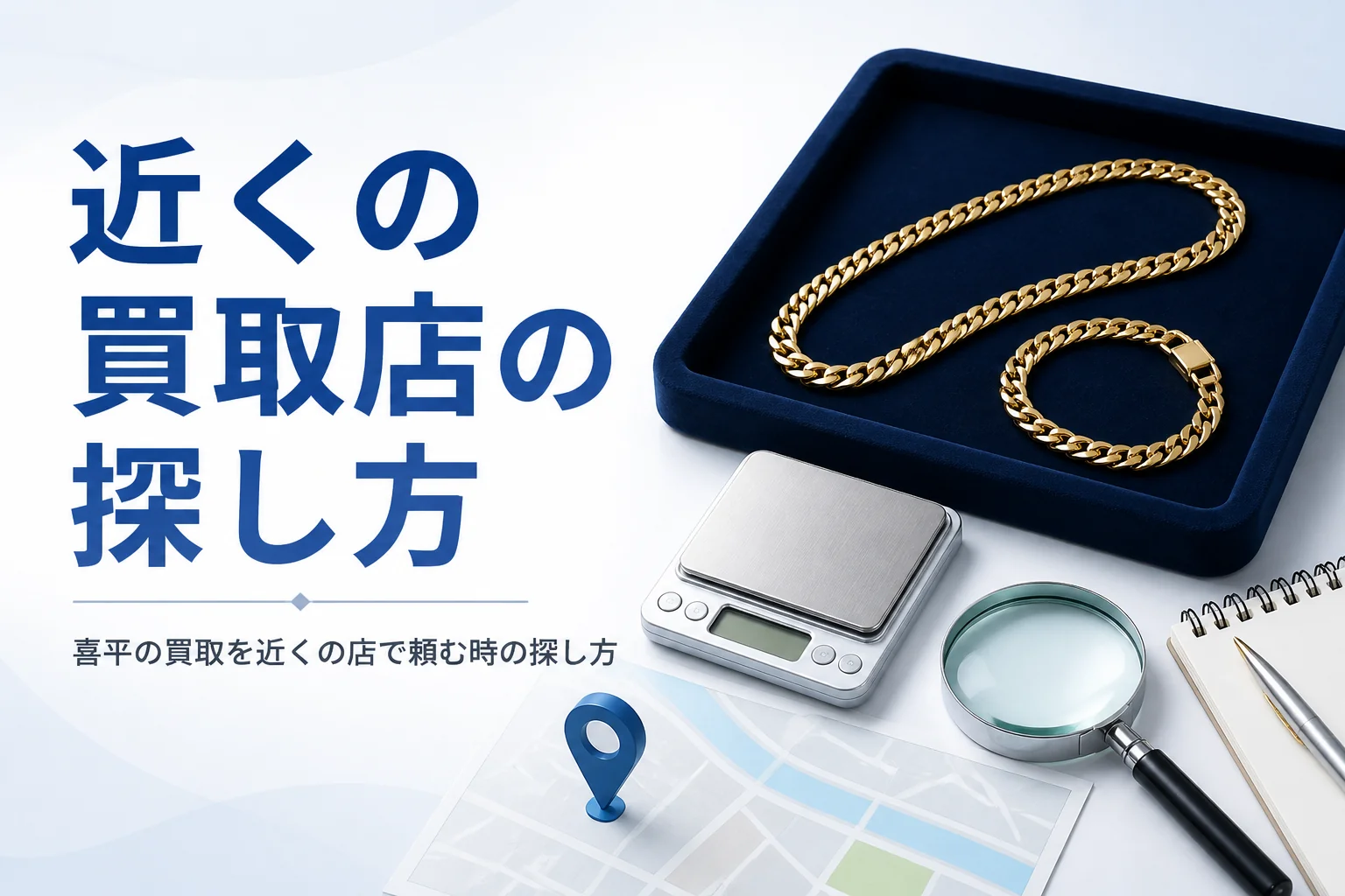 近くで喜平の買取店を探す方法を表したアイキャッチ