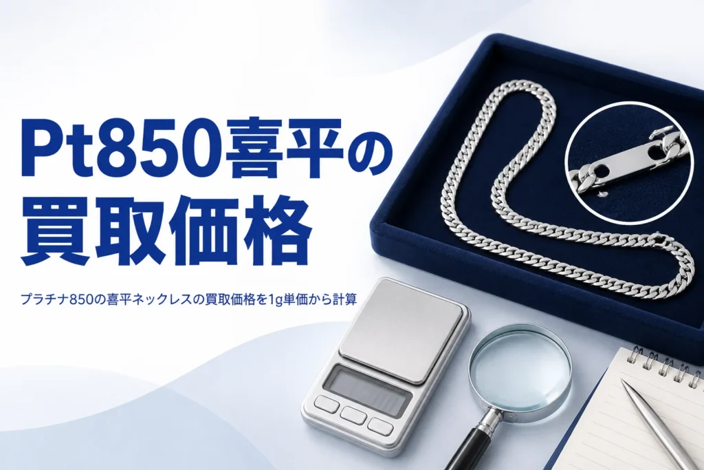 プラチナ850の喜平ネックレスの買取価格のアイキャッチ