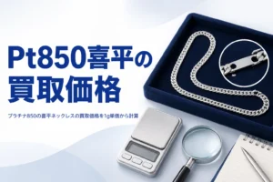 プラチナ850の喜平ネックレスの買取価格のアイキャッチ