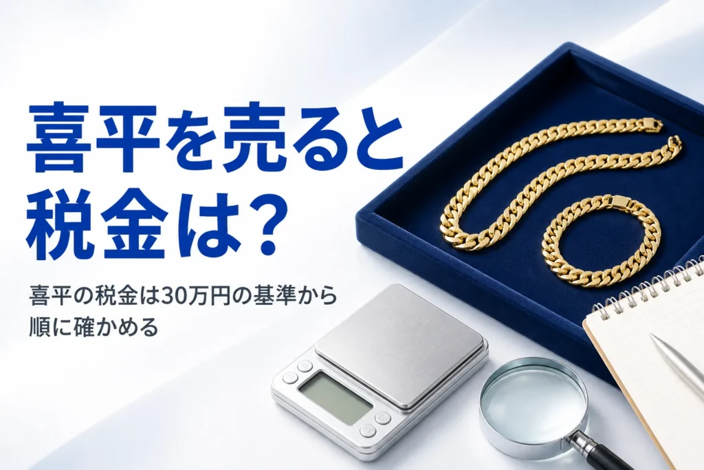 喜平を売った時の税金のアイキャッチ